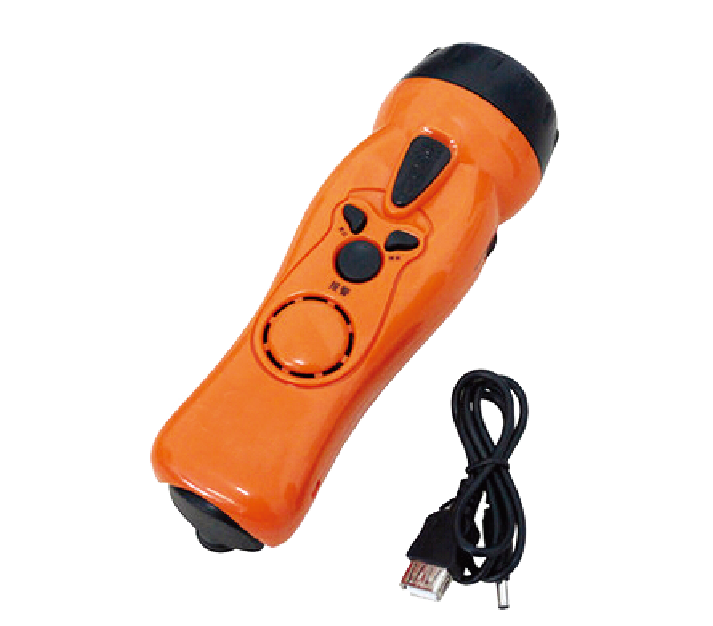 Hand-cranking Electricity Generating Flashlight